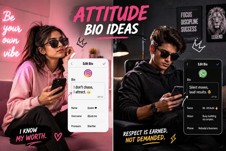 Attitude Bio Ideas