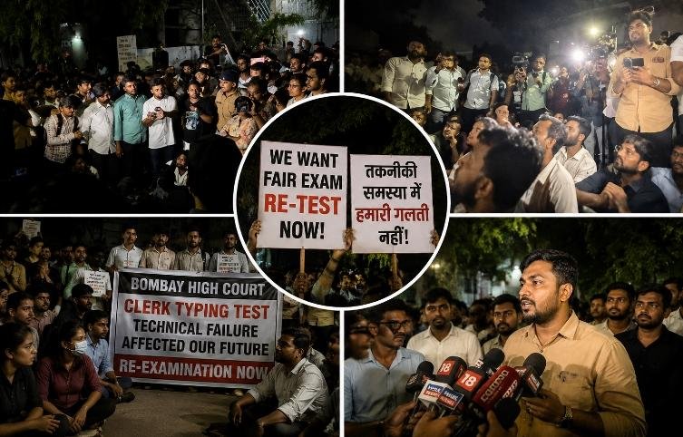 Bombay High Court Clerk Typing Test Sparks Protest Over Technical Glitches