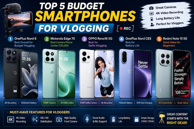 Budget Smartphones for Vlogging