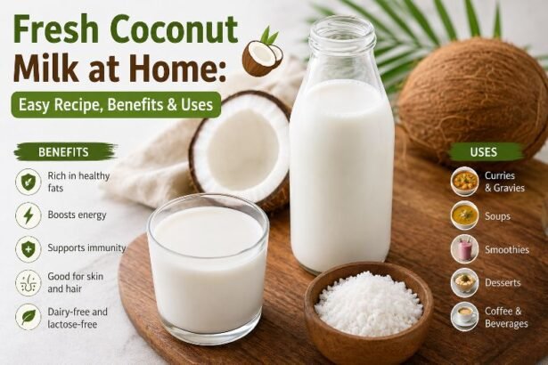 Fresh Coconut Milk at Home