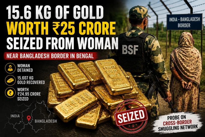 Gold Seized at Bangladesh Border