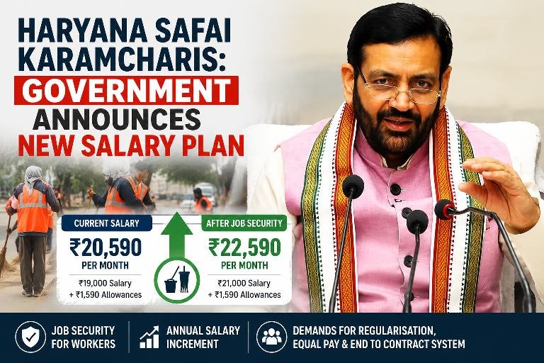 Haryana Safai Karamcharis: Government Announces New Salary Plan