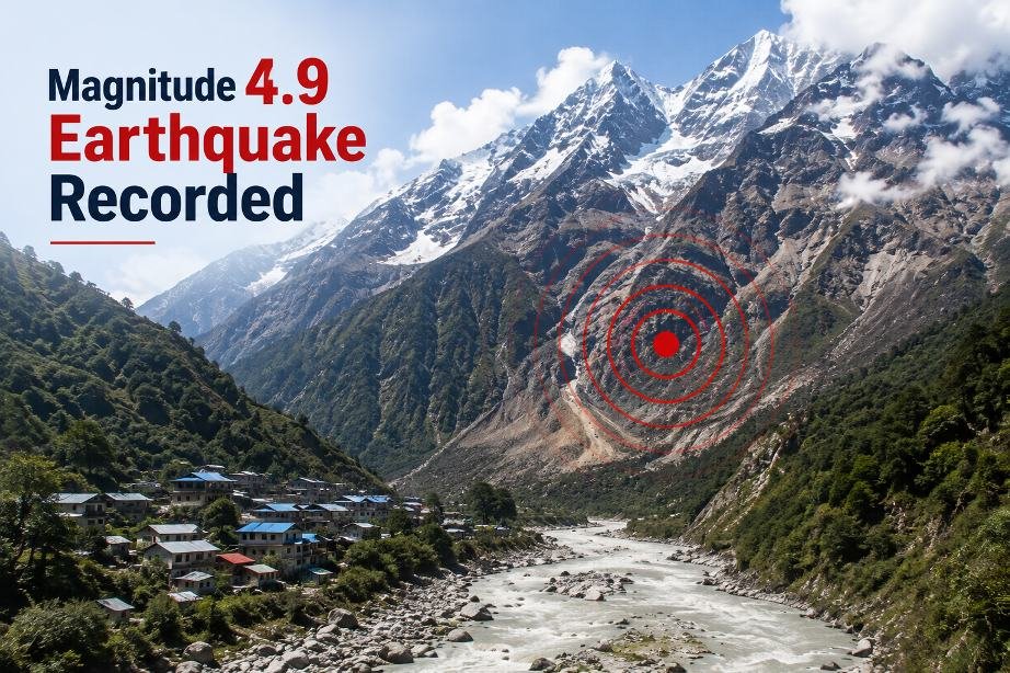 Magnitude 4.9 Earthquake Recorded