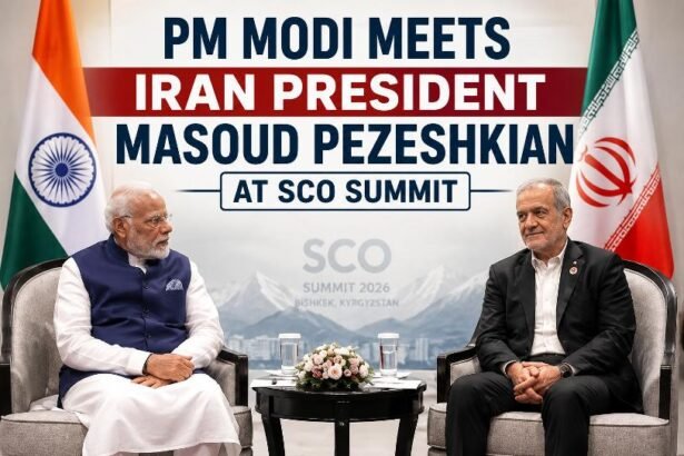 PM Modi Meets Iran President Masoud Pezeshkian at SCO Summit
