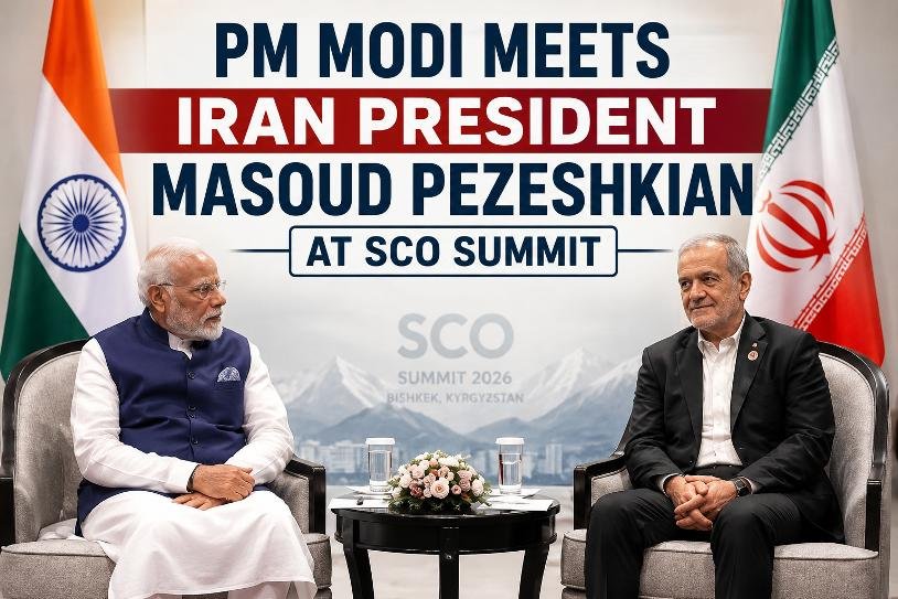 PM Modi Meets Iran President Masoud Pezeshkian at SCO Summit
