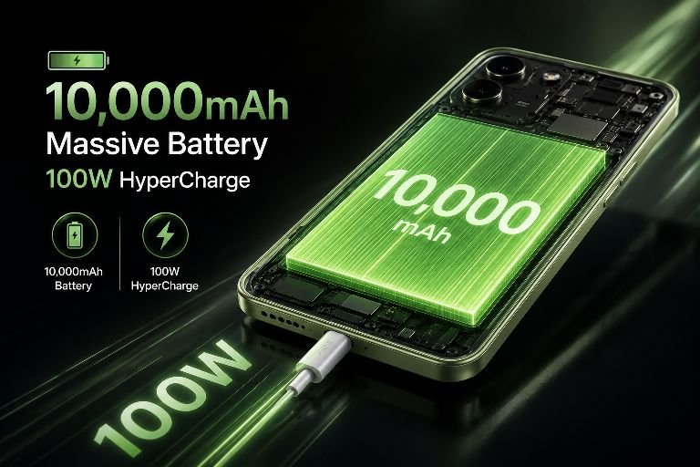 Redmi Note 17 Pro Max 5G 10,000mAh Battery with 100W Charging
