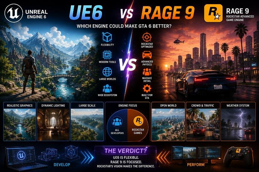 UE6 vs RAGE 9