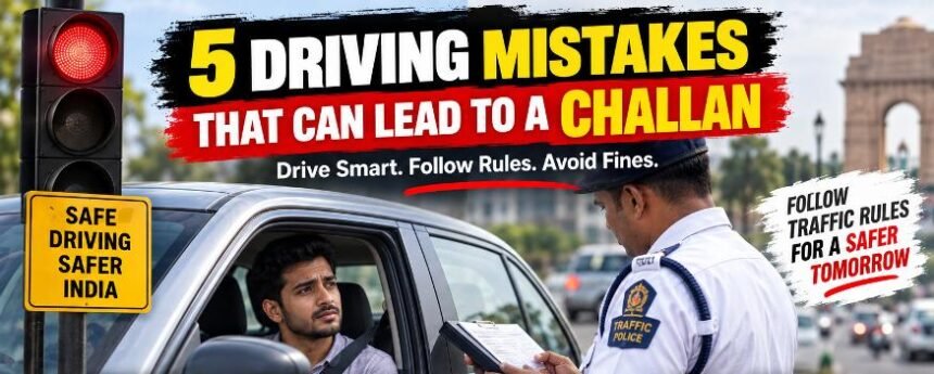 5 Driving Mistakes That Can Lead to a Challan in India