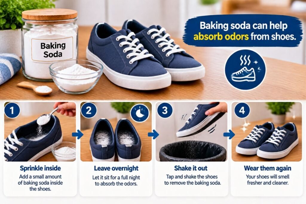 Clean Shoes with Baking Soda
