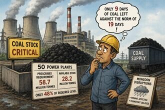 Coal Stocks Fall Below Half of Norms at 50 Indian Thermal Power Plants