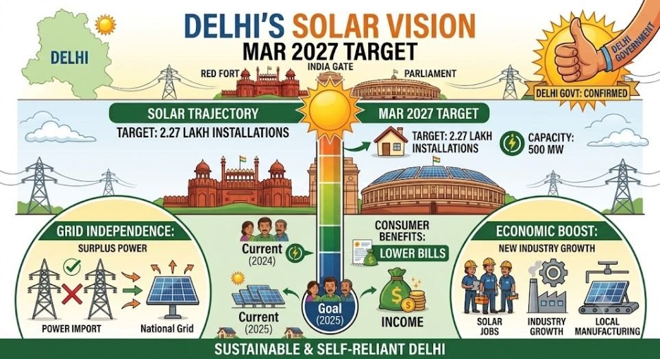 Delhi Sets Major Solar Expansion Target