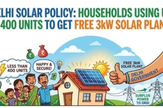 Delhi Solar Policy: Households Using Up to 400 Units to Get Free 3kW Solar Plants
