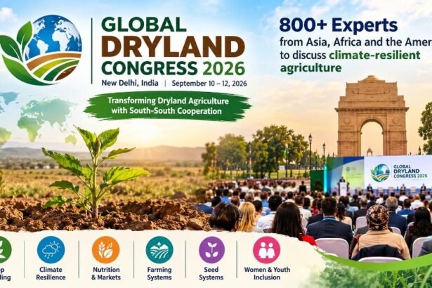 Global Dryland Congress 2026 in New Delhi with 800+ experts discussing climate-resilient agriculture