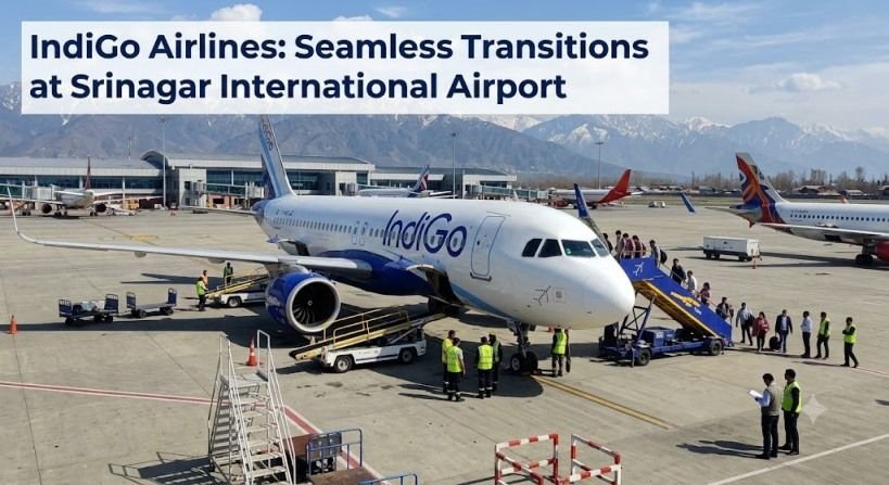 IndiGo Flight Hits VDGS Pole While Parking at Srinagar Airport