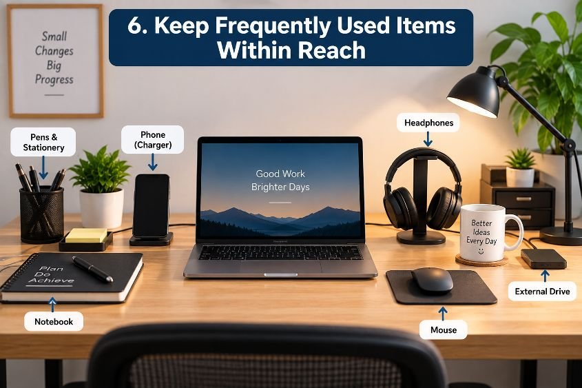 Keep Frequently Used Items Within Reach