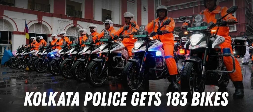 Kolkata Police Gets 183 Ultraviolette X47 Electric Motorcycles