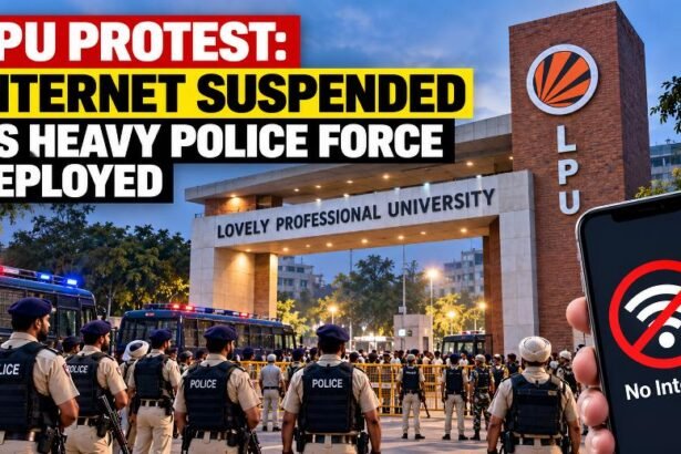 LPU Protest - Internet Services Suspended