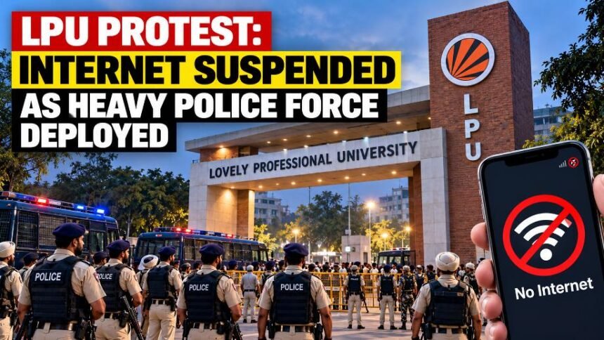 LPU Protest - Internet Services Suspended