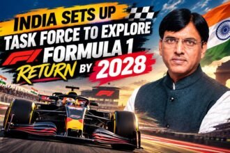 Mansukh Mandaviya announcing a 10-member task force for Revival of Formula 1 in India