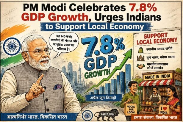 PM Modi Celebrates GDP Growth and Urges Indians to Support Local Economy