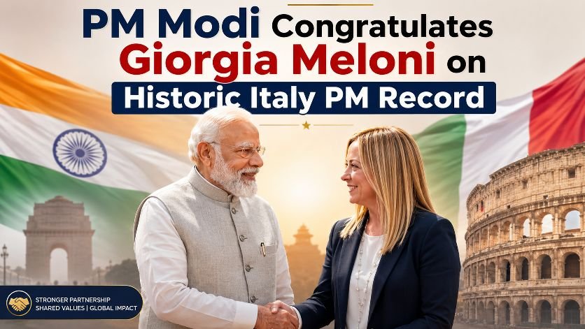 PM Modi Congratulates Giorgia Meloni on Historic Italy PM Record