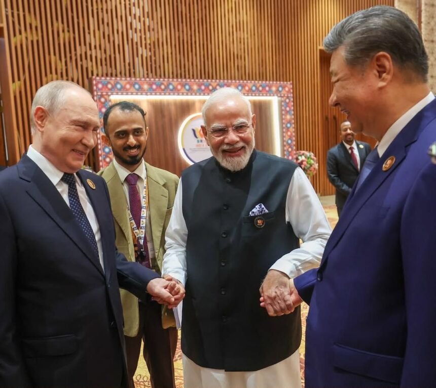 PM Modi Shares Photo With Putin and Xi Jinping at BRICS 2026 Summit