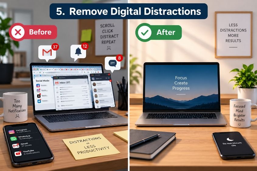 Remove Digital Distractions