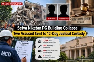 Satya Niketan PG building collapse in Delhi as two accused are sent to 12-day judicial custody