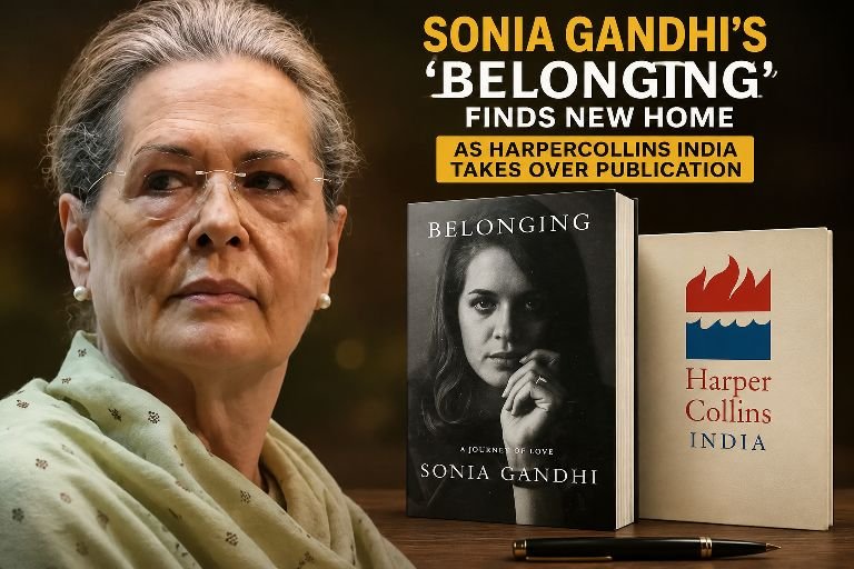 Sonia Gandhi’s memoir Belonging: A Journey of Love will now be published in India by HarperCollins