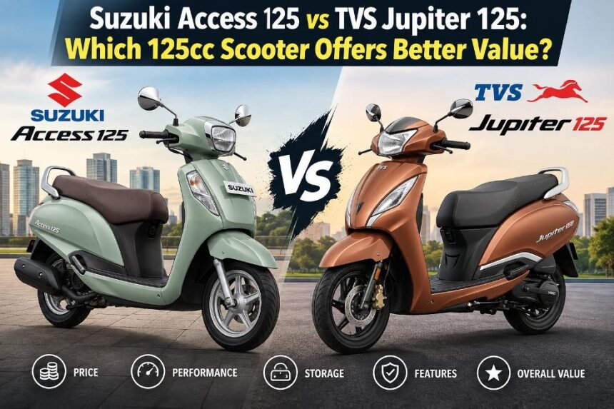 Suzuki Access 125 vs TVS Jupiter 125