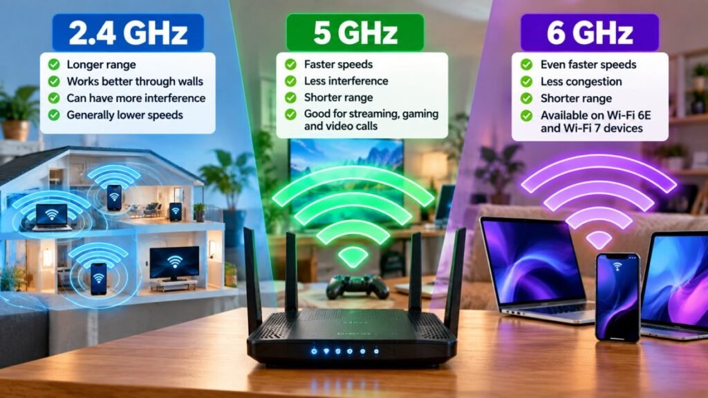 Use the 5 GHz or 6 GHz Wi-Fi Band