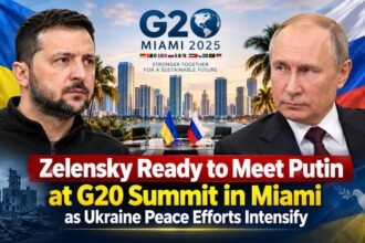 Zelensky Ready to Meet Putin at G20 Summit in Miami as Ukraine Peace Efforts Intensify
