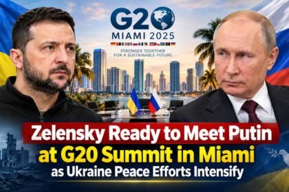 Zelensky Ready to Meet Putin at G20 Summit in Miami as Ukraine Peace Efforts Intensify