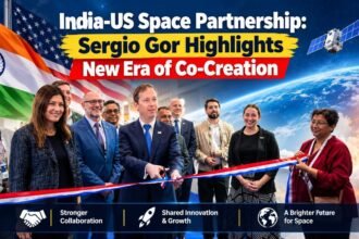 India-US Space Partnership with Sergio Gor highlighting a new era of space co-creation, innovation and collaboration