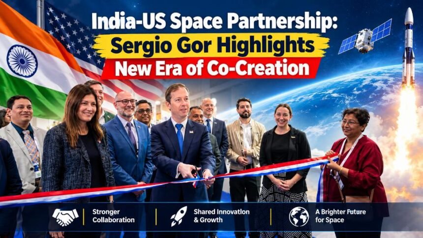 India-US Space Partnership with Sergio Gor highlighting a new era of space co-creation, innovation and collaboration