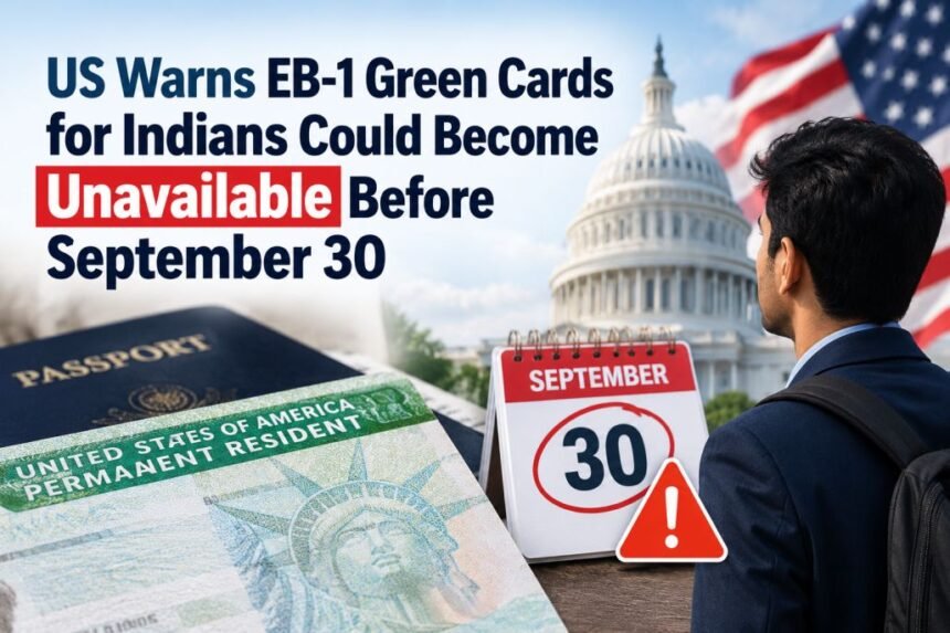 US EB-1 green cards for Indian applicants could become unavailable before September 30, 2026