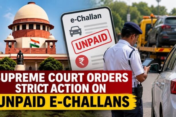 Supreme Court Orders Strict Action on Unpaid E-Challans