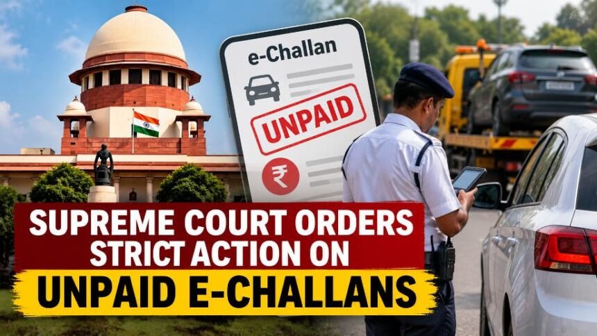 Supreme Court Orders Strict Action on Unpaid E-Challans